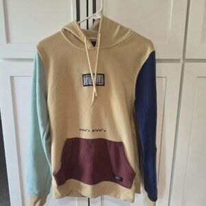 BKC Graphic Hoodie Size Small S Colorblock Explorer Coordinate Streetwear Unisex